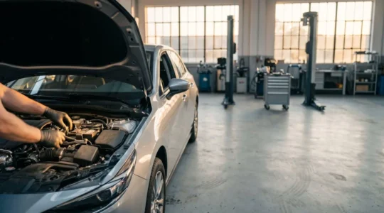 Vérification minutieuse des éléments vitaux d'une automobile avant un départ en voyage